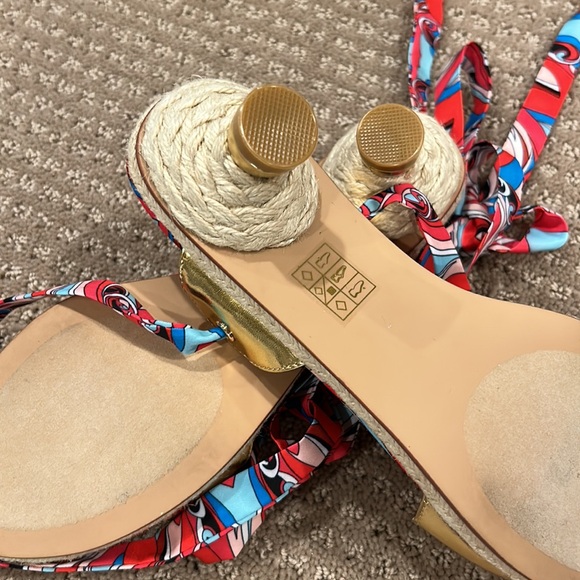 Jeffrey Campbell colorful Lace Up Sandals size 6.5 - Picture 13 of 13